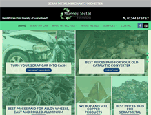 Tablet Screenshot of masseymetalrecycling.com